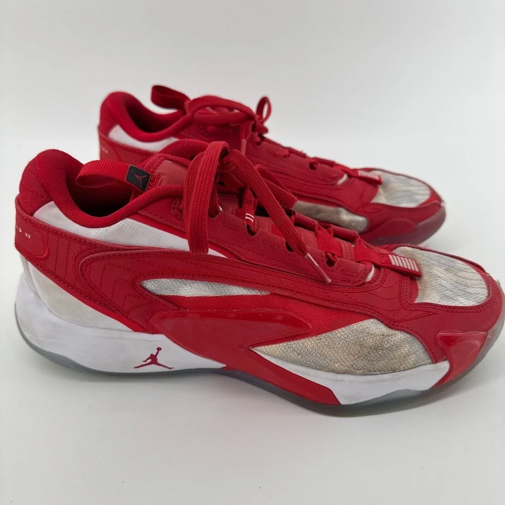 Nike Air Jordan Luka 2 Men's Shoes Red And White Size 8